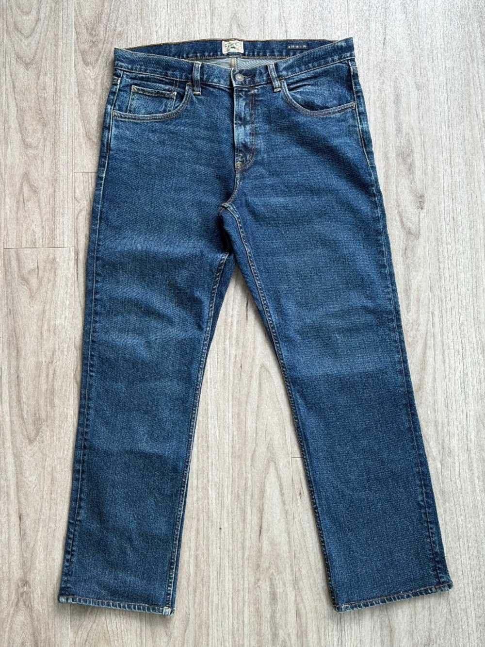 Faherty Slim Straight Stretch Denim - 33x30 Cove Point Wash
